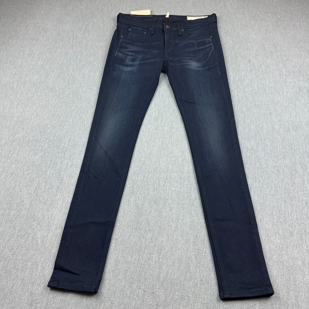Rag & Bone Jeans Womens‎ 28x31 Blue Skinny Los Feliz Dark Wash Denim Made in USA